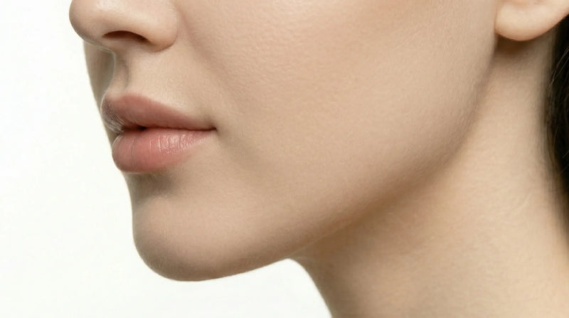 Injection filler menton jawline