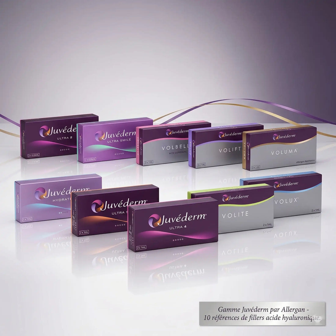 Gamme Juvéderm : comparatif complet des 10 fillers Allergan